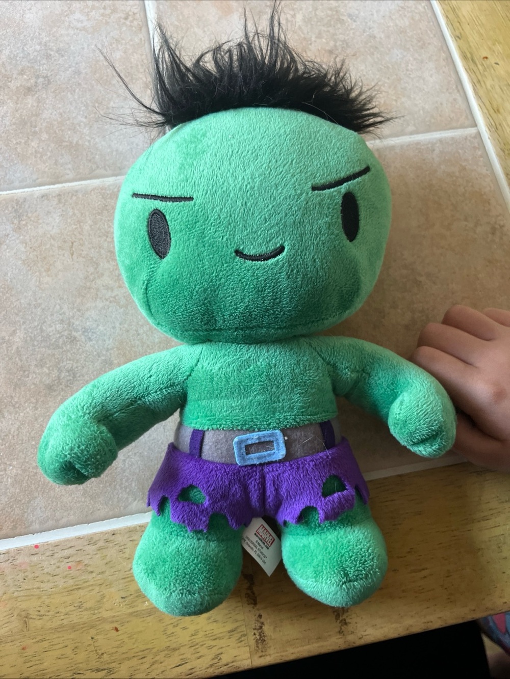 Marvel Green Plush hulk stuffy with Purple Shorts